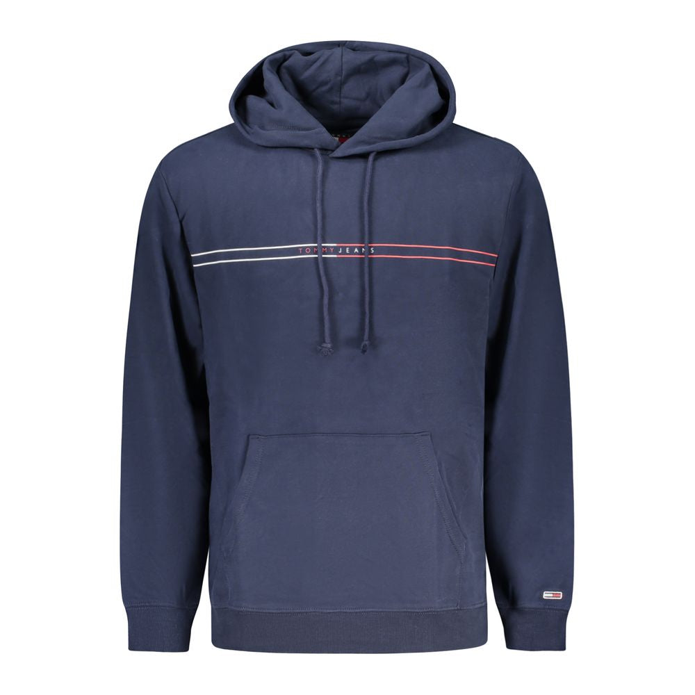 Blue Cotton Men Sweater Tommy Hilfiger