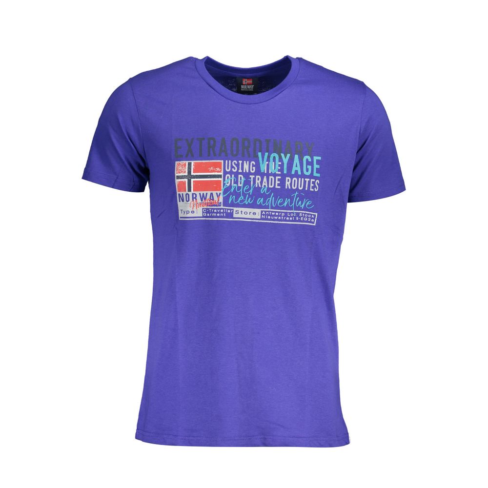 Blue Cotton T-Shirt Norway 1963