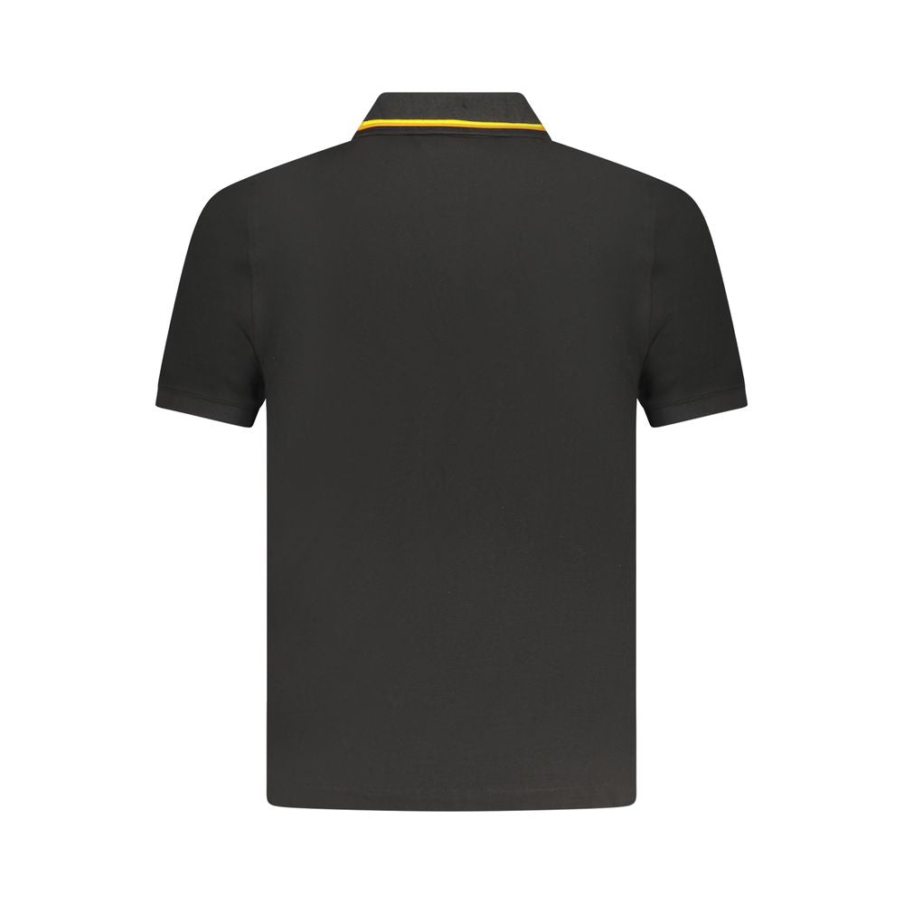 Black Cotton Polo Shirt K-WAY