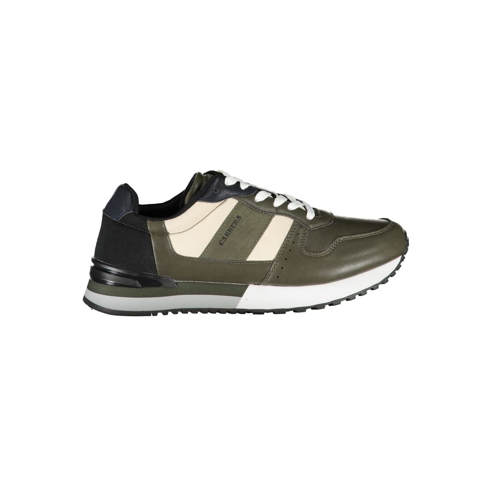 Emerald Glide Sporty Sneakers with Contrast Laces Carrera