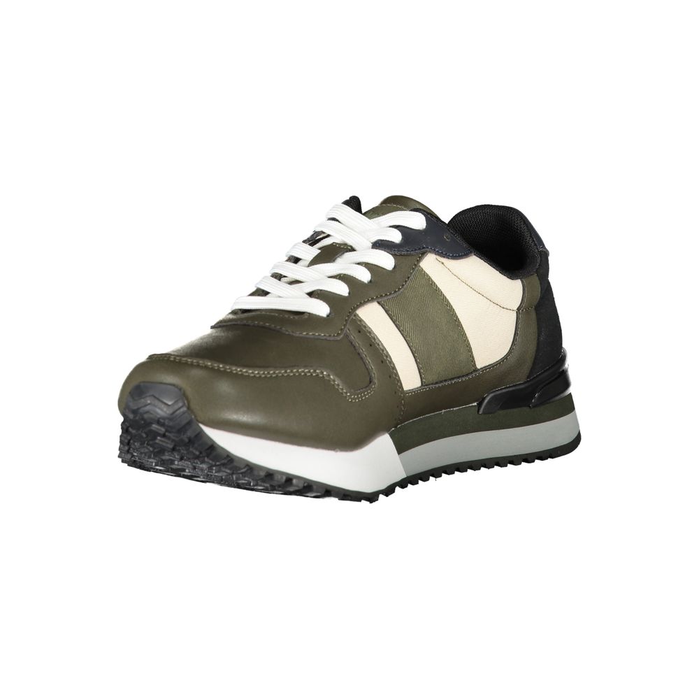 Emerald Glide Sporty Sneakers with Contrast Laces Carrera