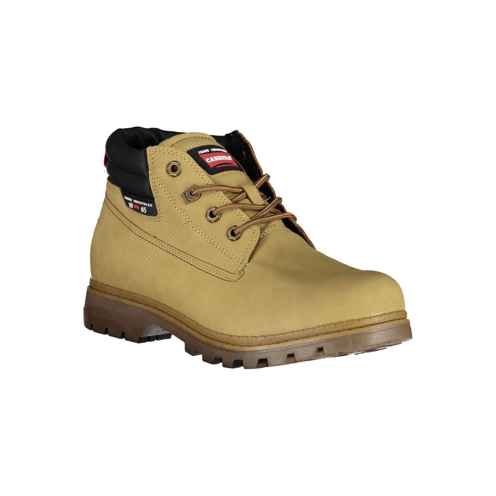 Beige Polyester Men Boot Carrera