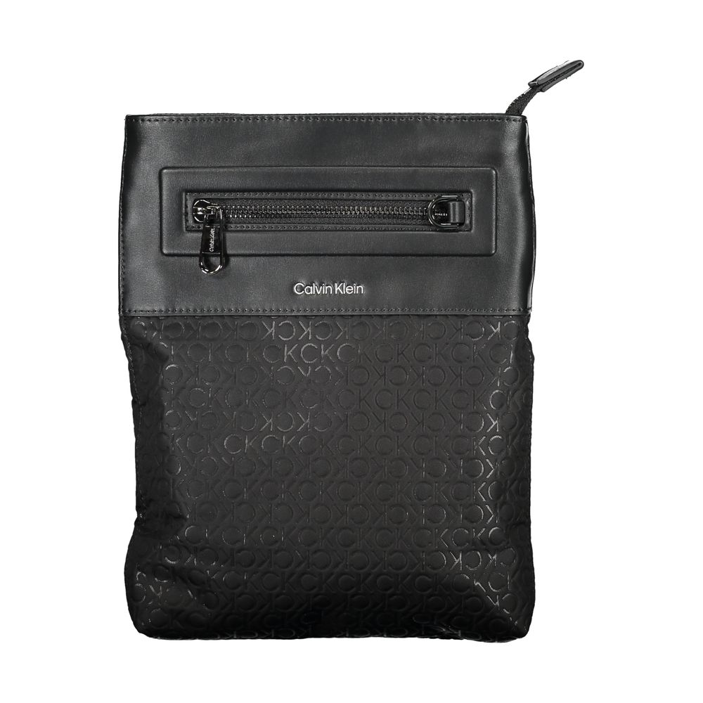 Eco-Conscious Sleek Black Shoulder Bag Calvin Klein