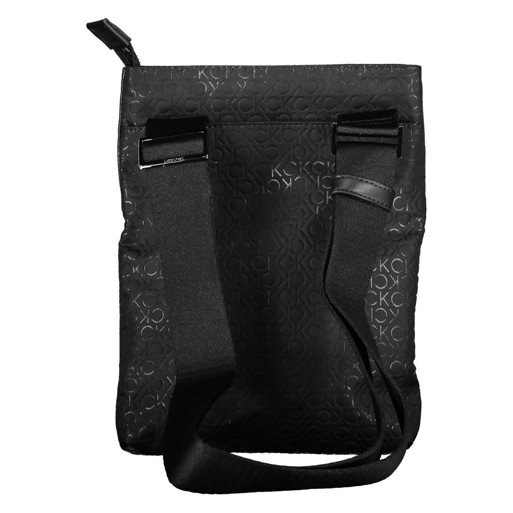 Eco-Conscious Sleek Black Shoulder Bag Calvin Klein
