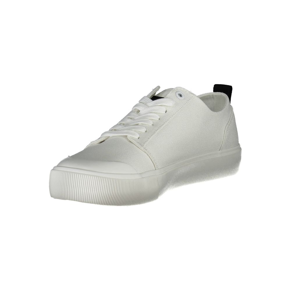 White Cotton Men Sneaker Calvin Klein