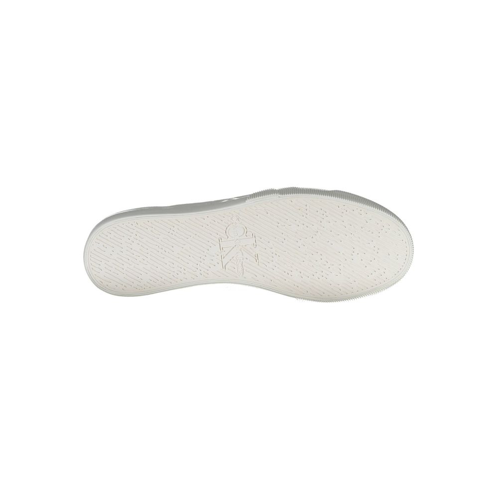 White Cotton Men Sneaker Calvin Klein