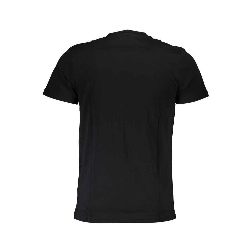 Black Cotton Men T-Shirt Cavalli Class