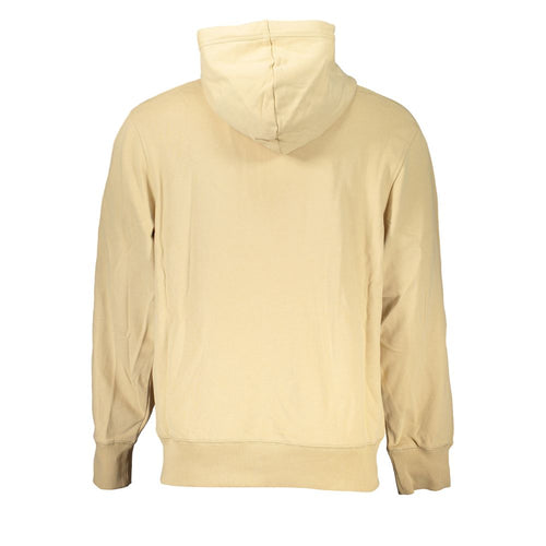Beige Cotton Men Sweater Calvin Klein