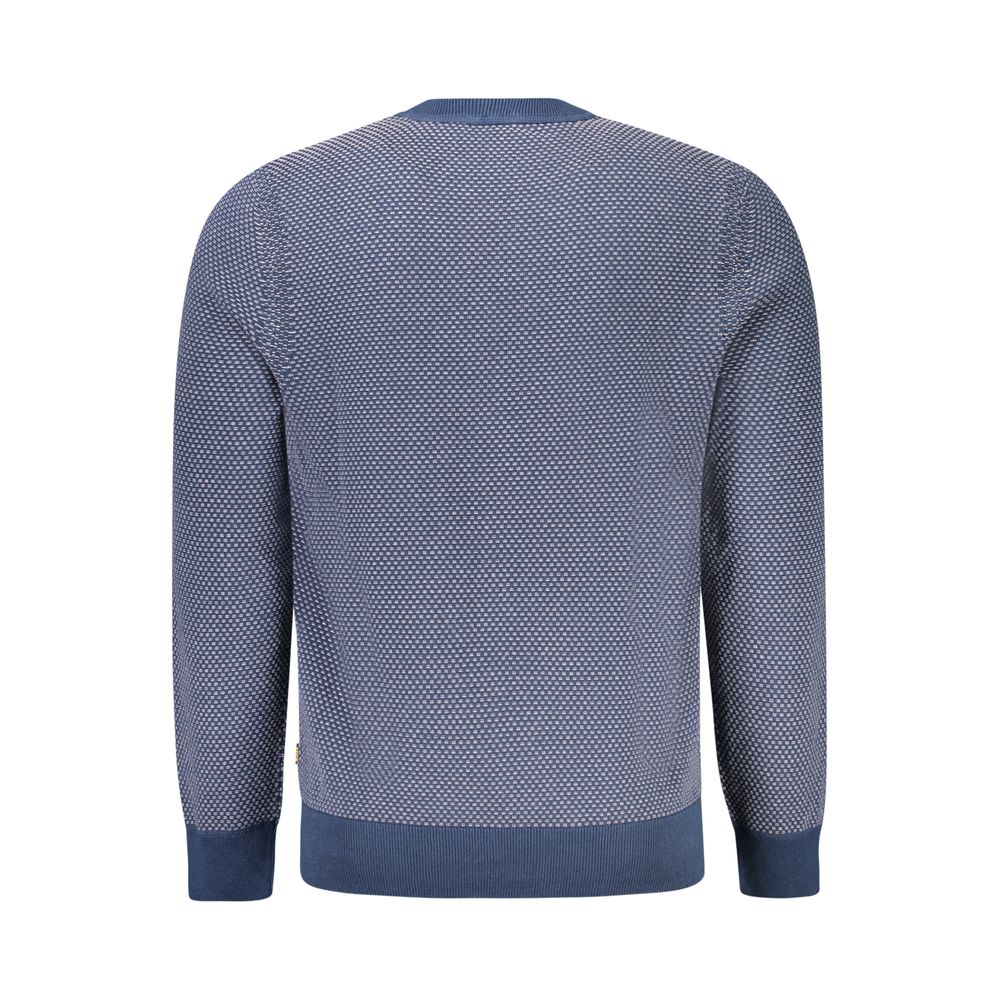 Blue Cotton Men Sweater Hugo Boss