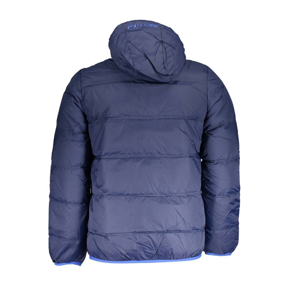Blue Polyamide Men Jacket La Martina