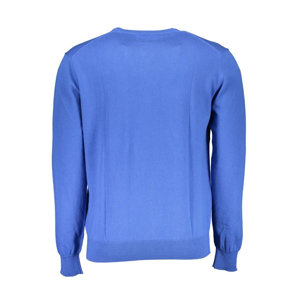 Blue Cotton Men Sweater La Martina