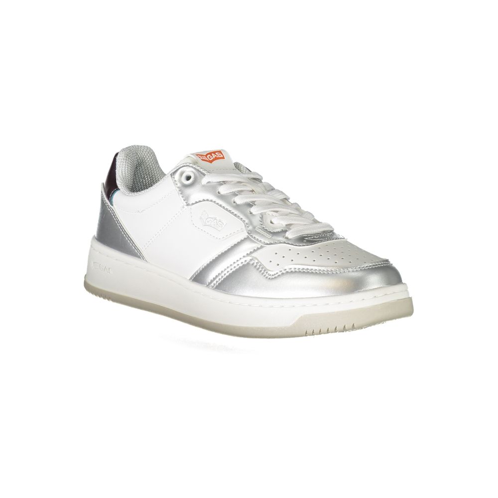 White Polyester Sneaker Gas