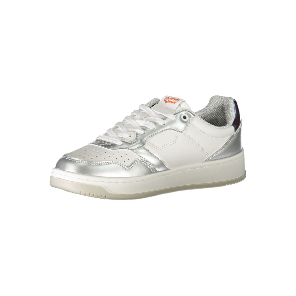 White Polyester Sneaker Gas