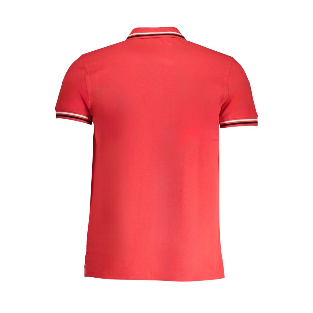 Red Cotton Polo Shirt Cavalli Class