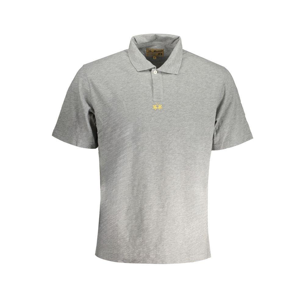 Brown Cotton Men Polo Shirt La Martina