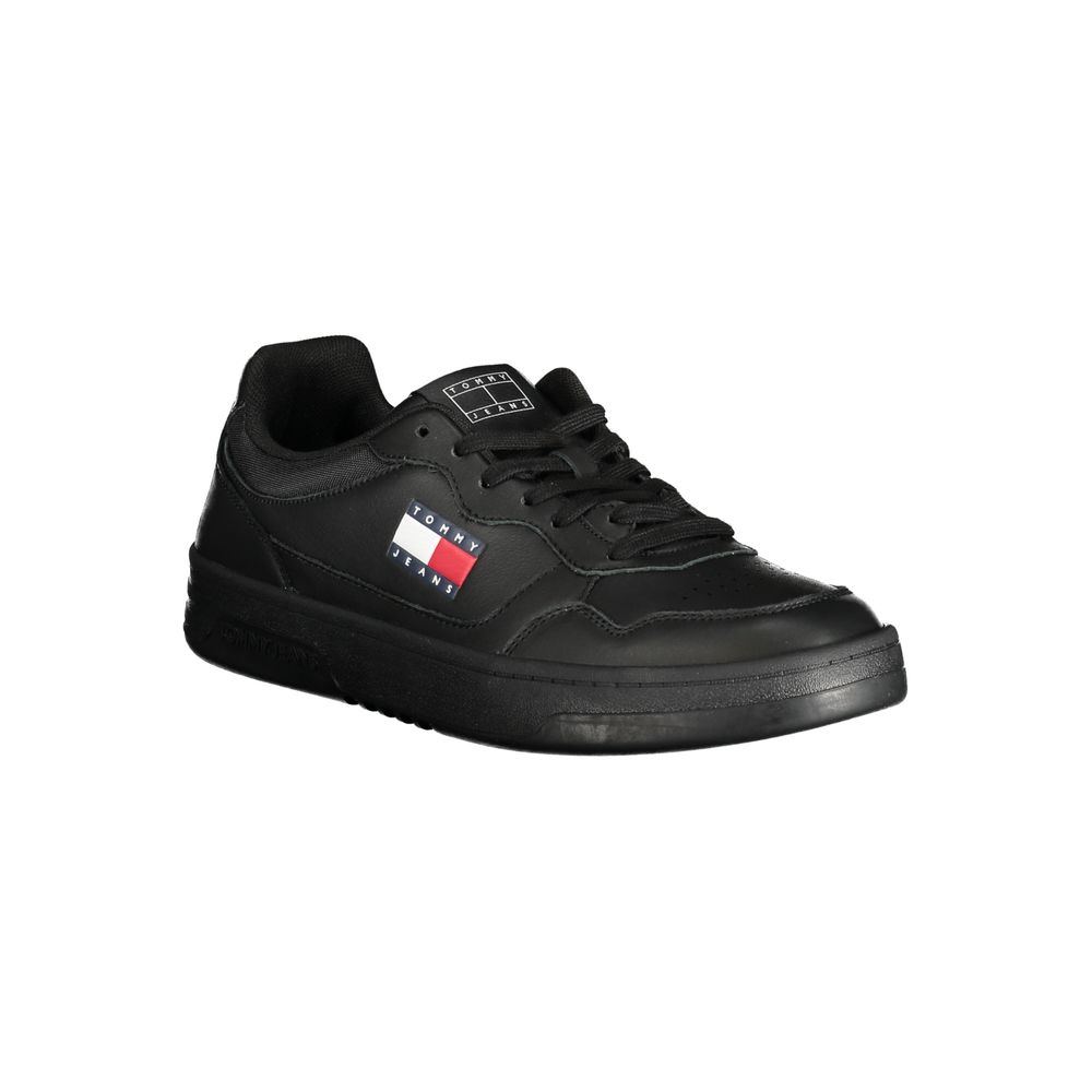Black Polyethylene Men Sneaker Tommy Hilfiger