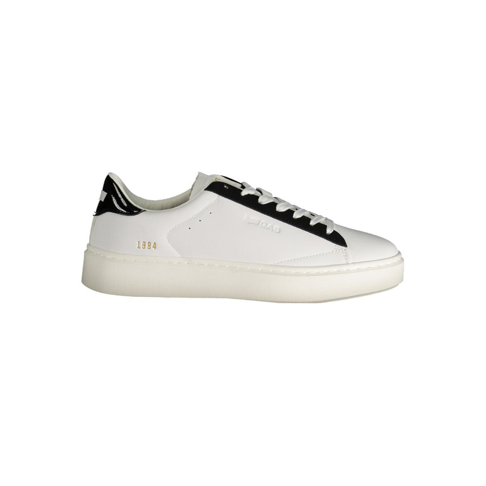 White Polyester Women Sneaker Gas