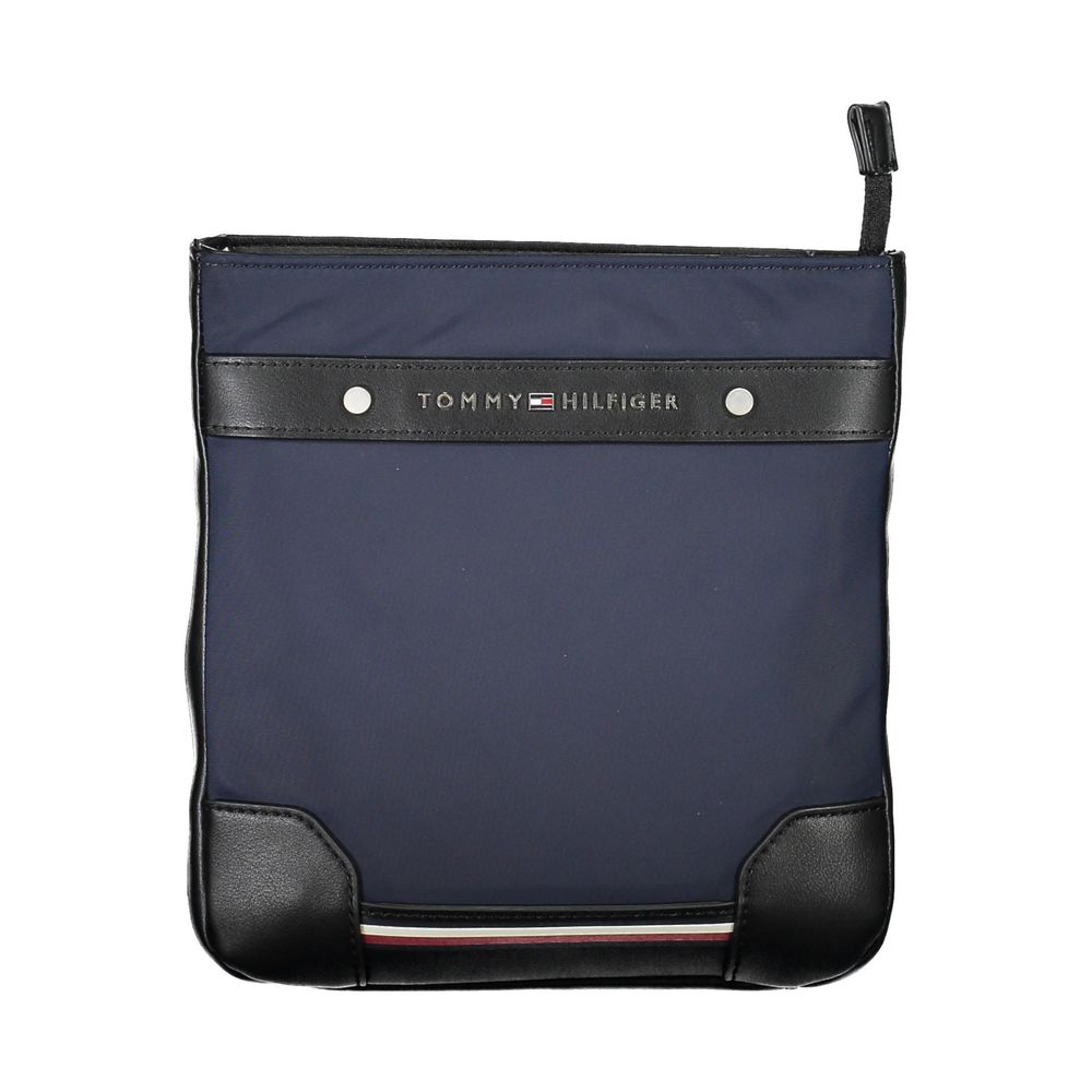 Blue Polyester Men Shoulder Bag Tommy Hilfiger