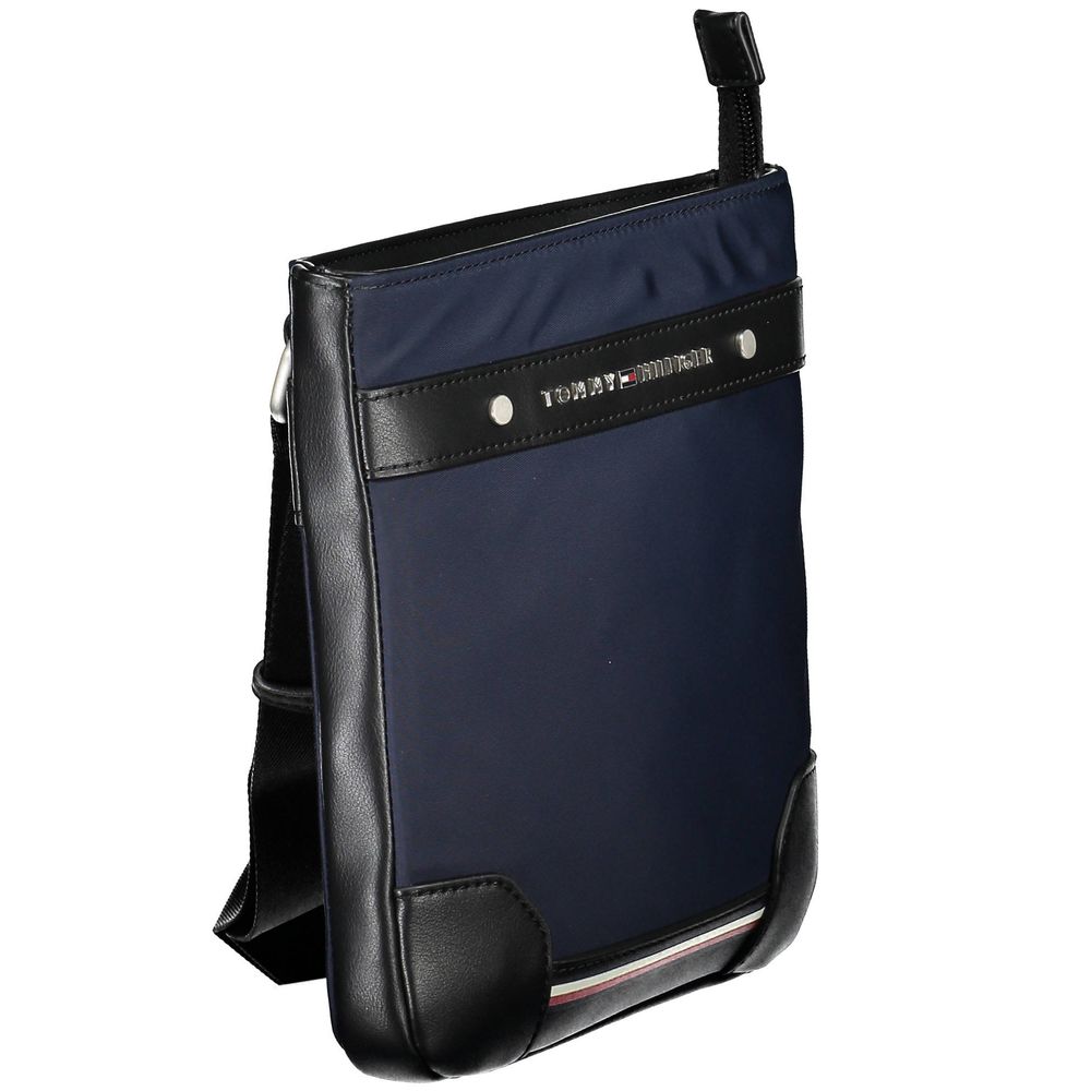 Blue Polyester Men Shoulder Bag Tommy Hilfiger