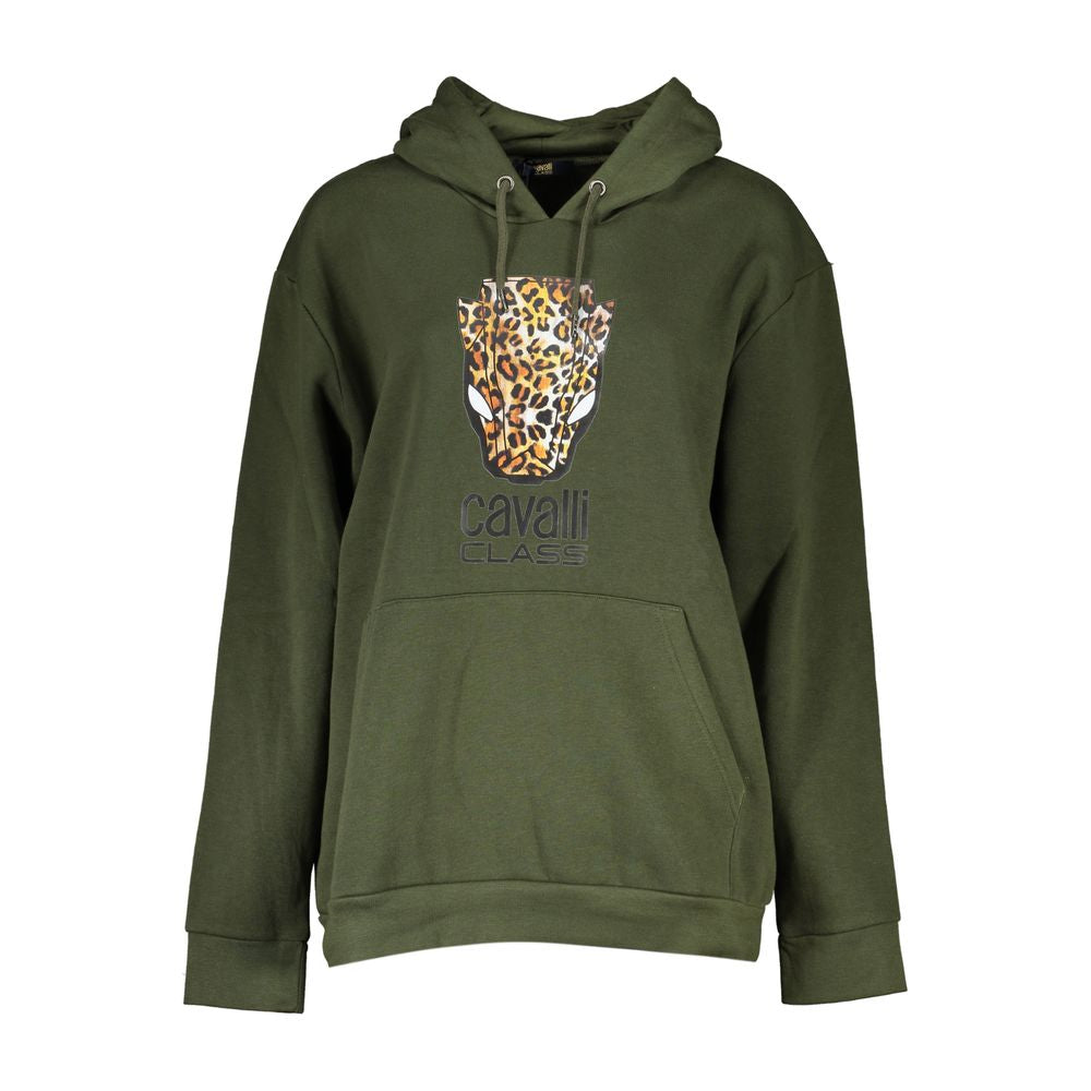 Green Cotton Women Sweater Cavalli Class