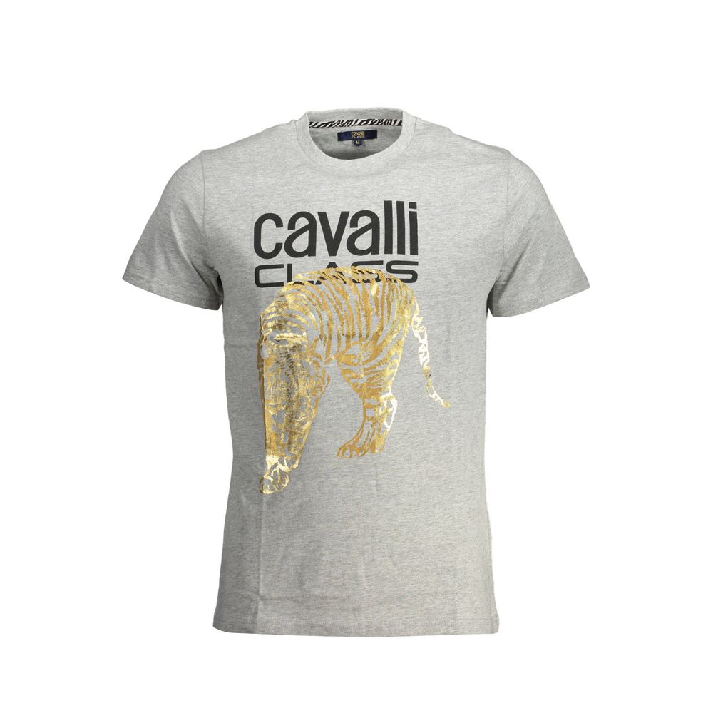 Brown Cotton Men T-Shirt Cavalli Class