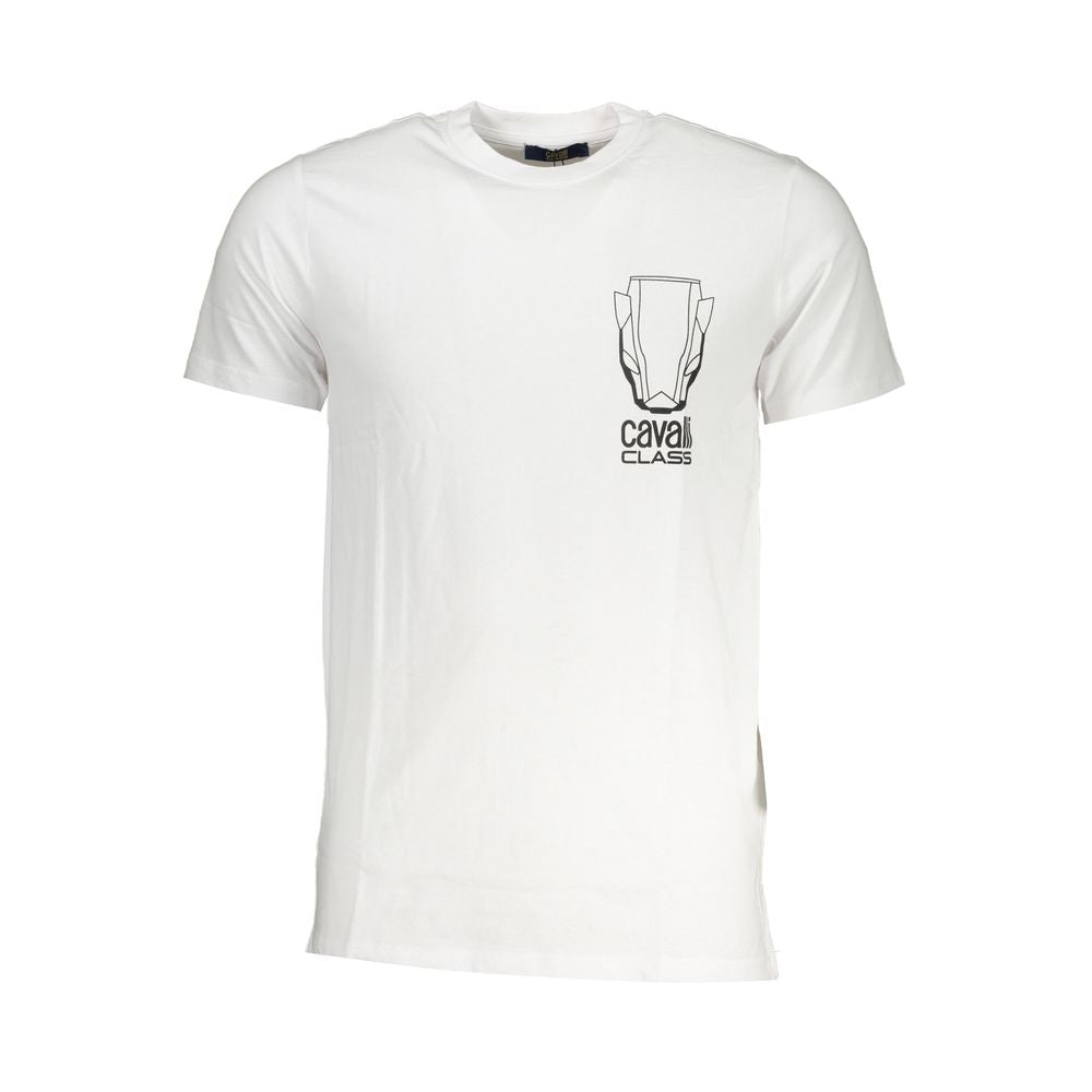 White Cotton T-Shirt Cavalli Class