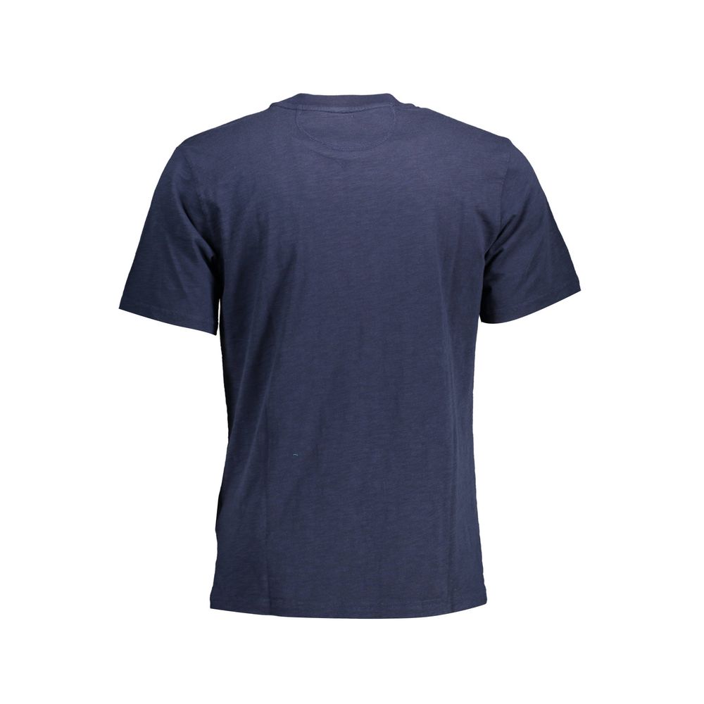 Blue Cotton Men T-Shirt La Martina