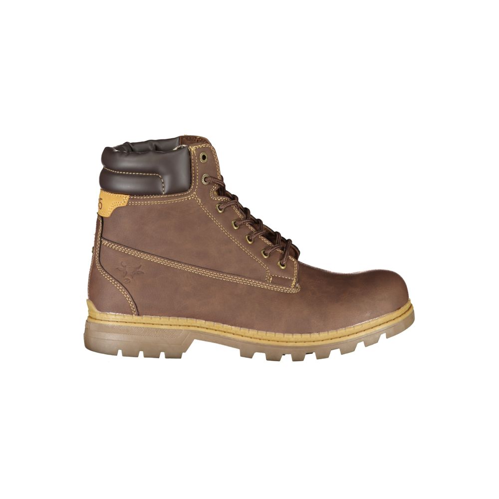 Brown Polyester Men Boot Carrera