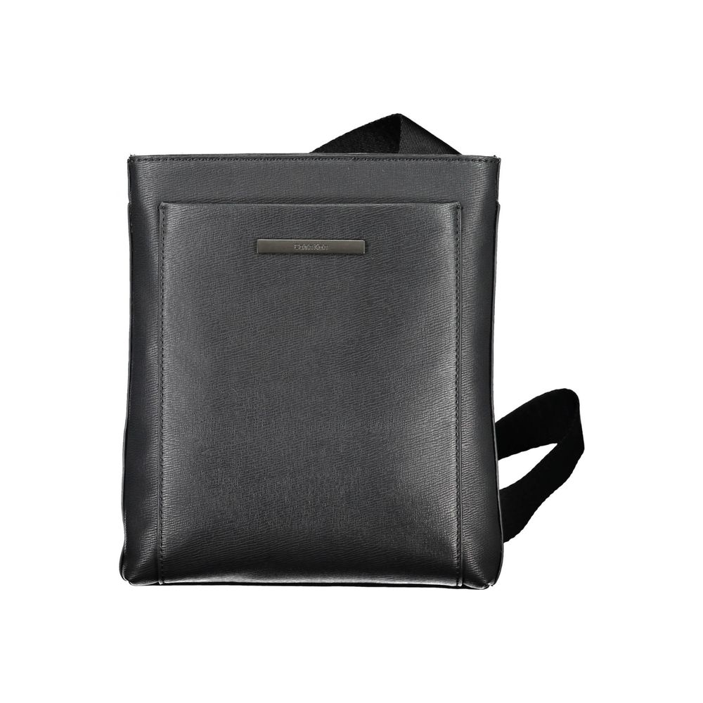 Eco-Conscious Black Shoulder Bag with Logo Calvin Klein