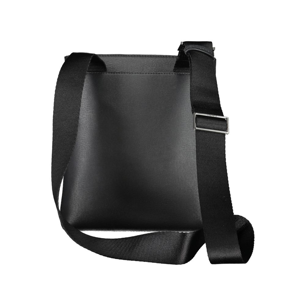 Eco-Conscious Black Shoulder Bag with Logo Calvin Klein