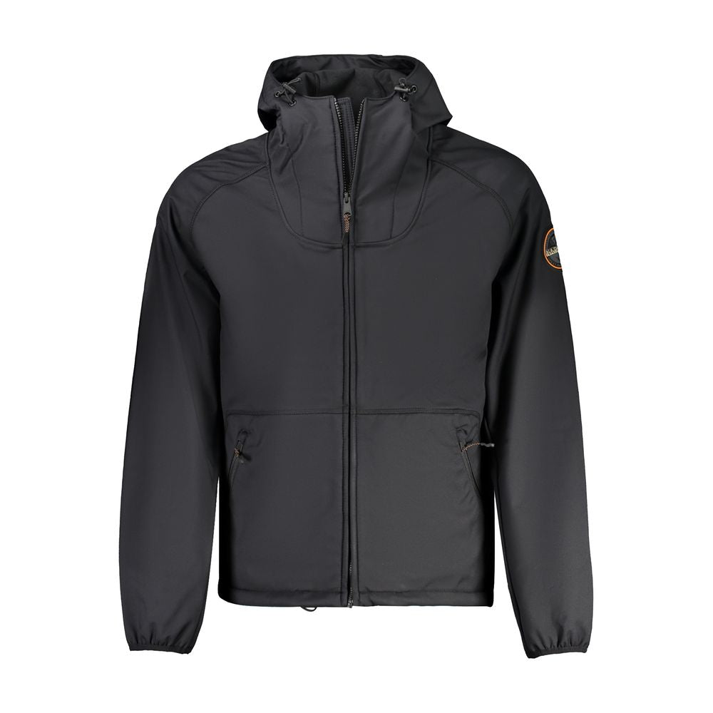 Black Recycled Polyester Men Jacket Napapijri