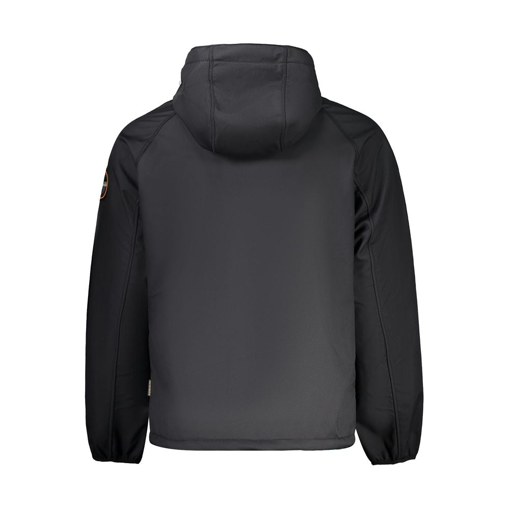 Black Recycled Polyester Men Jacket Napapijri