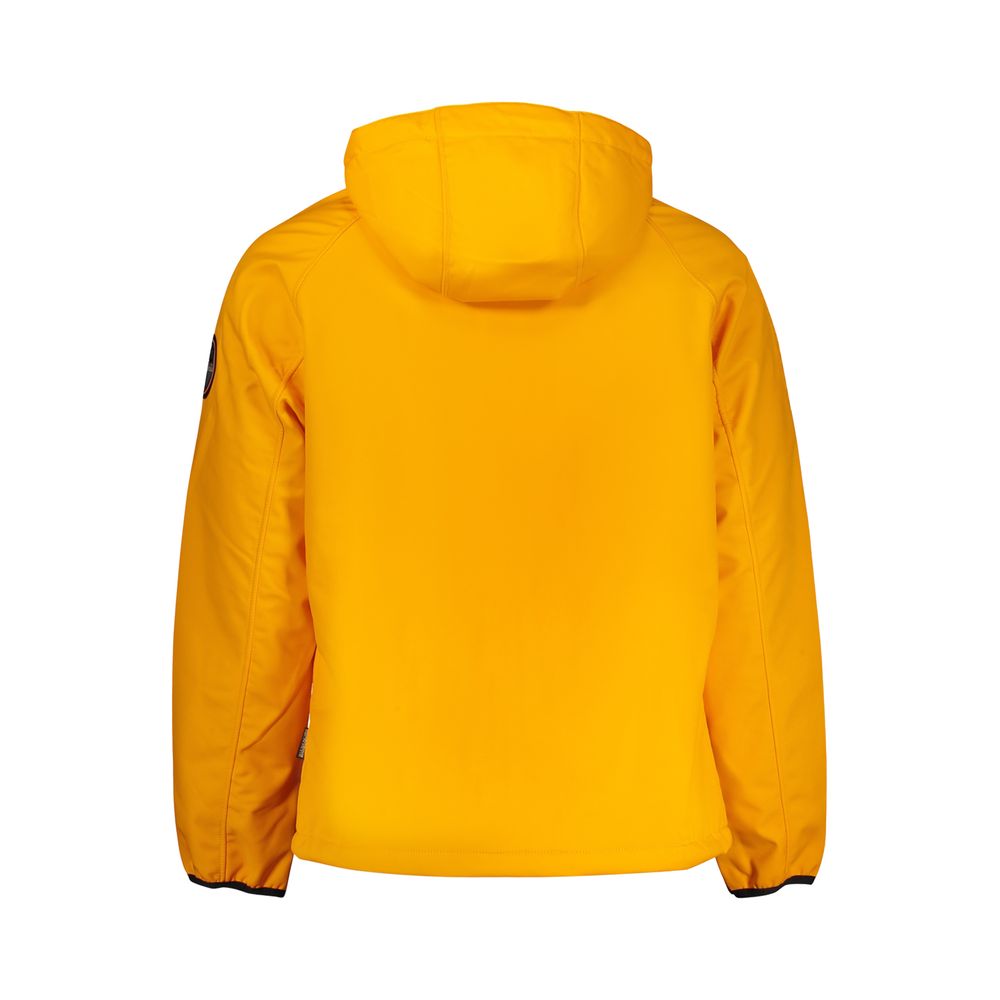 Orange Recycled Polyester Men Jacket Napapijri