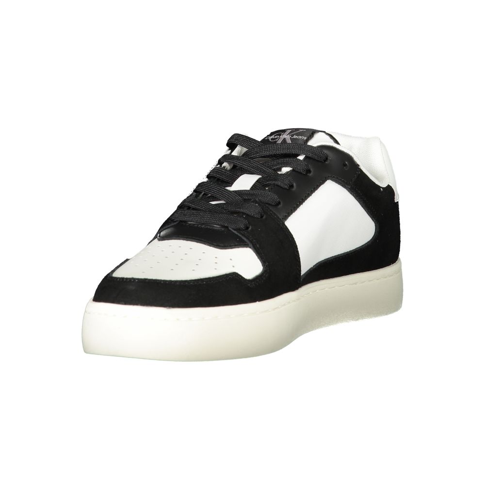 White Leather Men Sneaker Calvin Klein