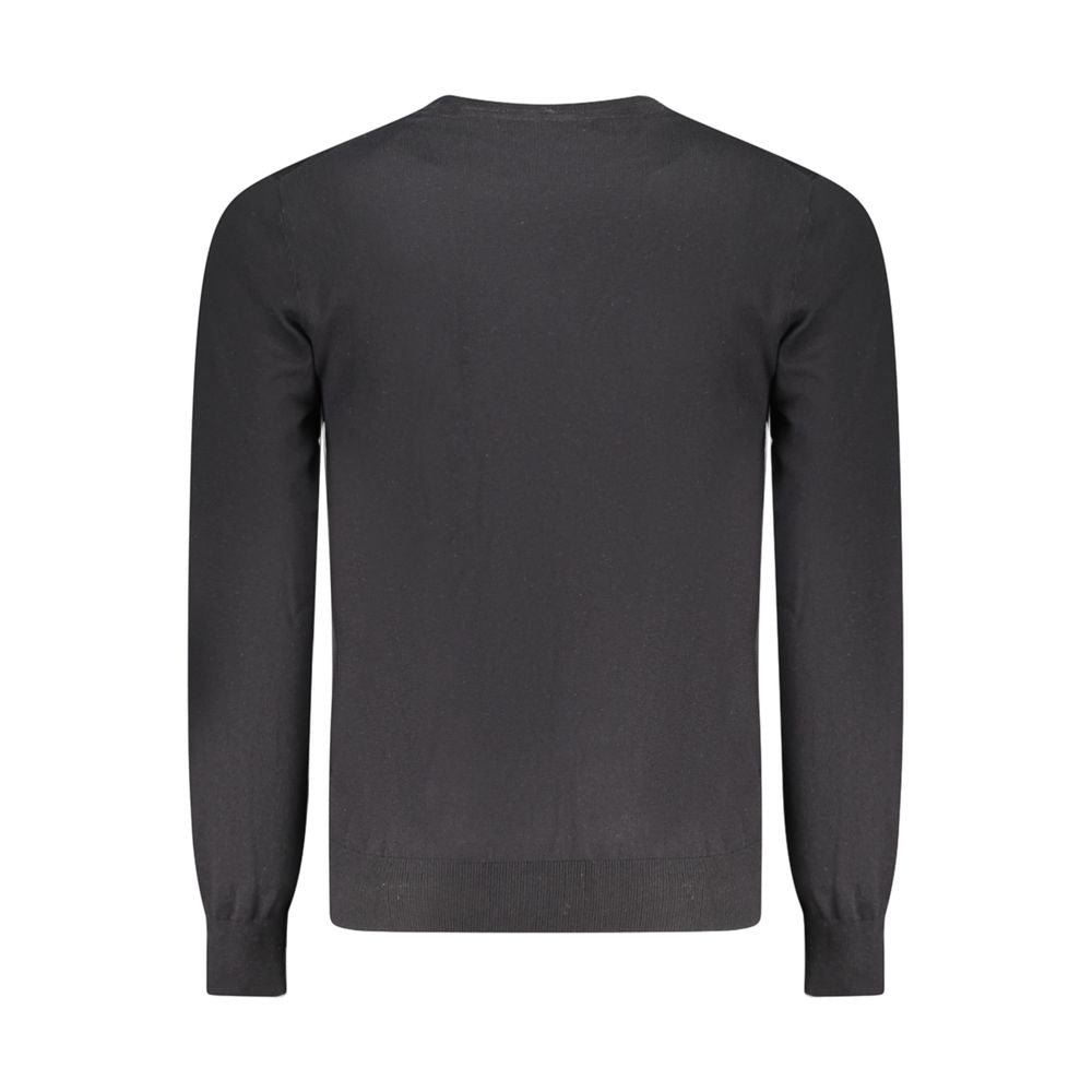 Black Cotton Men Sweater Guess Jeans