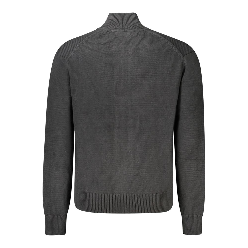 Black Cotton Men Sweater Guess Jeans