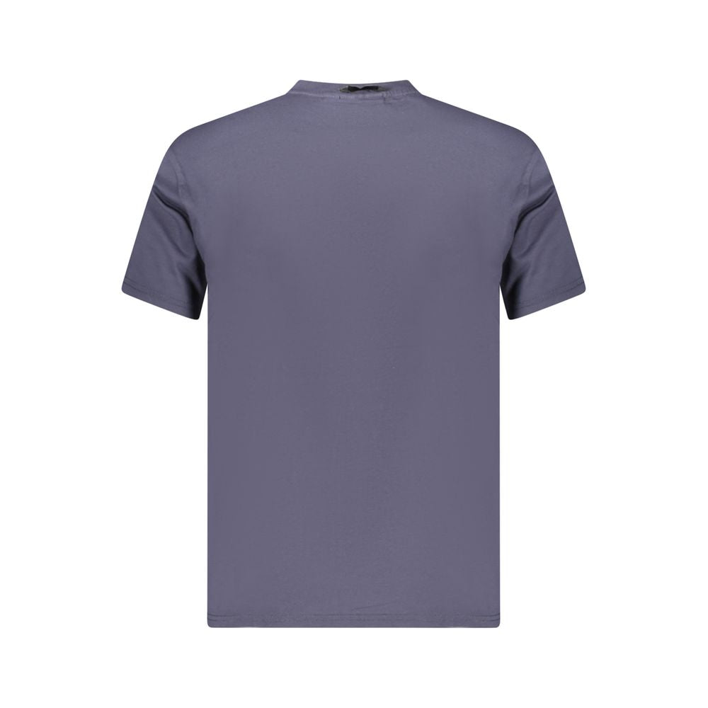 Blue Cotton Men T-Shirt Napapijri