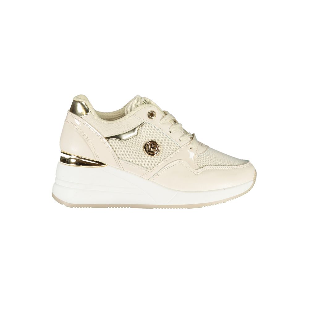 Beige Synthetic Women Sneaker Laura Biagiotti