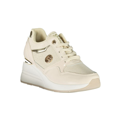 Beige Synthetic Women Sneaker Laura Biagiotti