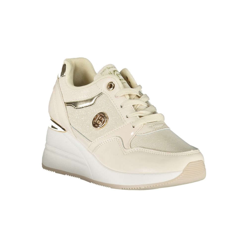 Beige Synthetic Women Sneaker Laura Biagiotti