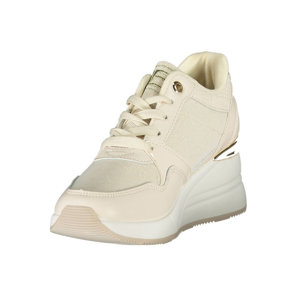 Beige Synthetic Women Sneaker Laura Biagiotti
