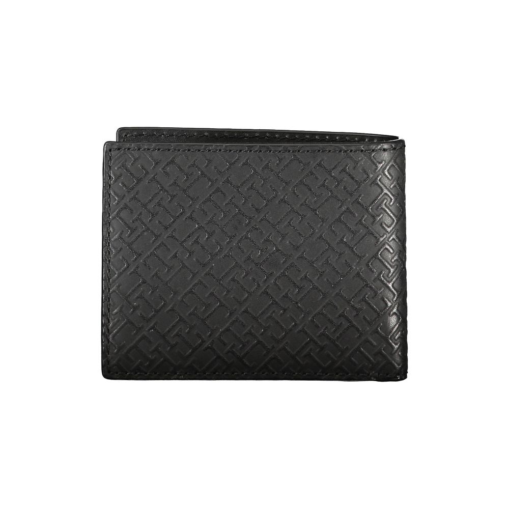 Elegant Leather Double Card Wallet with Contrast Details Tommy Hilfiger