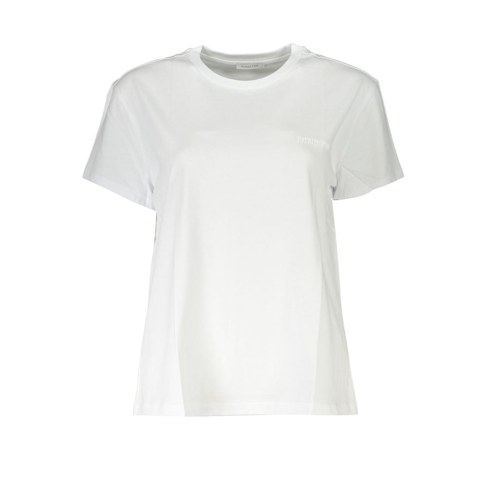 White Cotton Women T-Shirt Patrizia Pepe