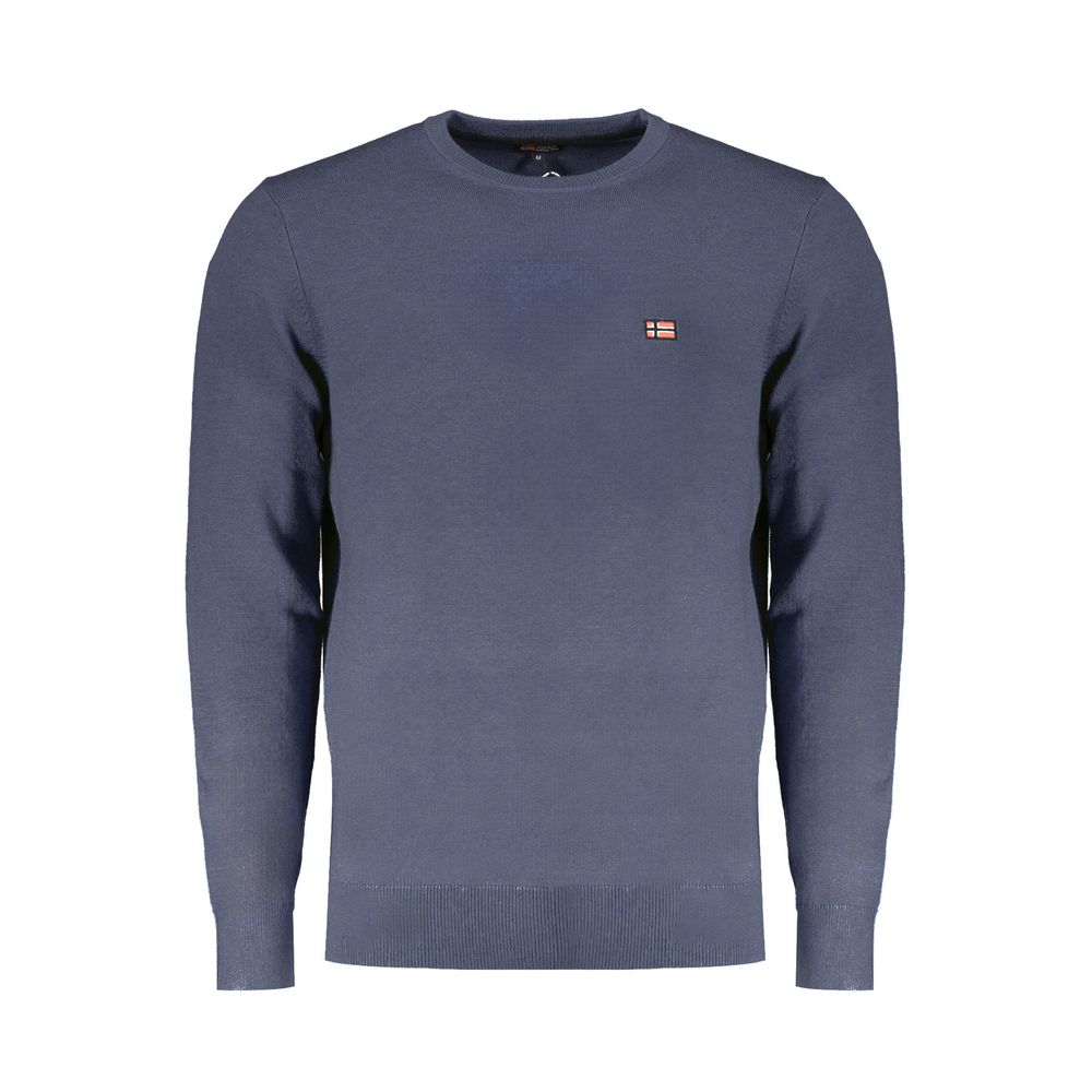 Blue Wool Men Sweater Norway 1963