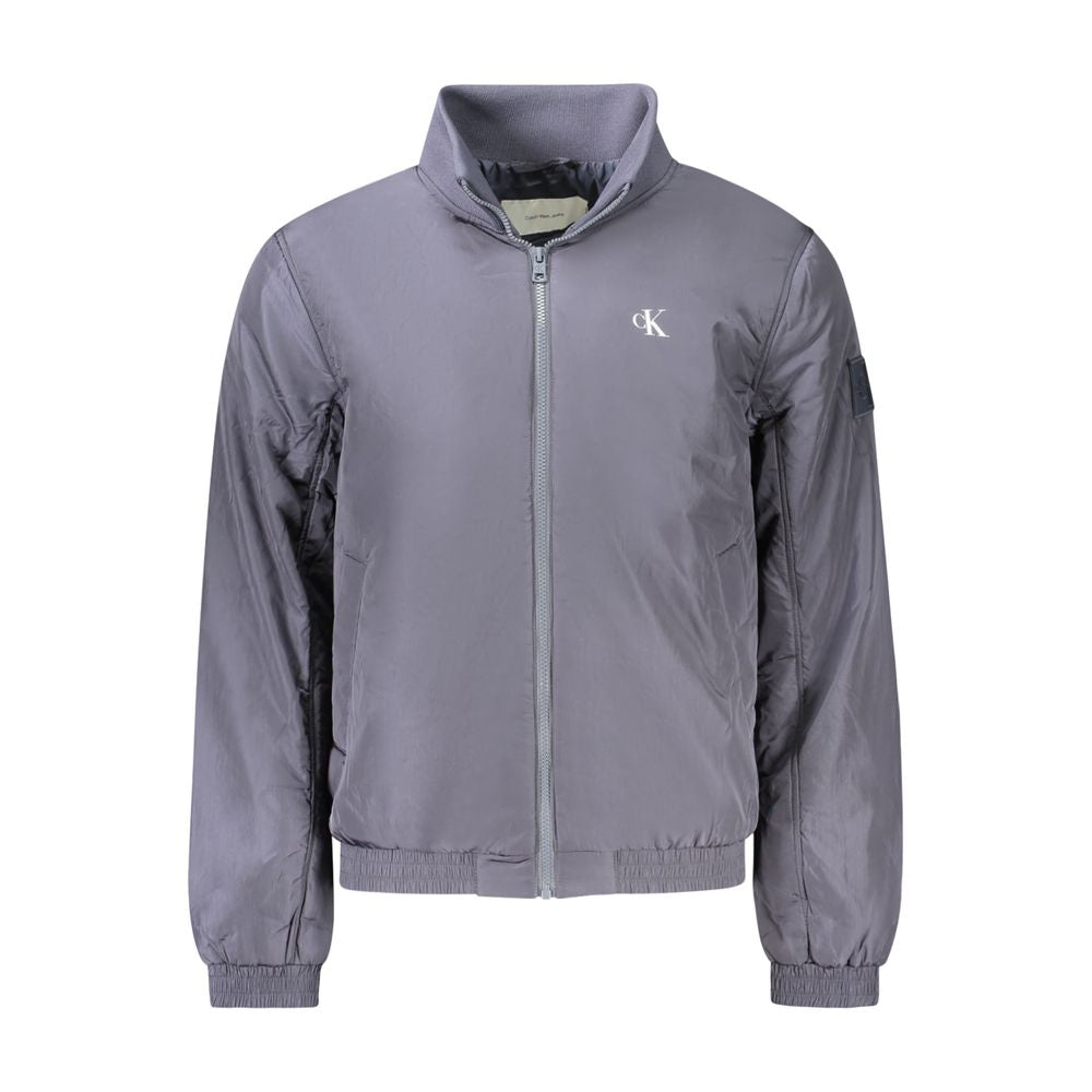 Blue Polyamide Men Jacket Calvin Klein