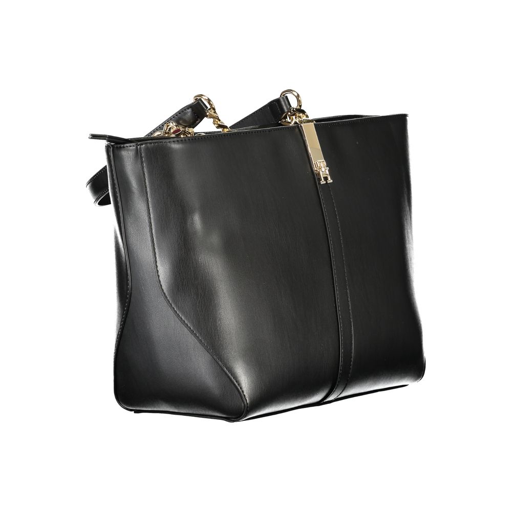 Black Polyethylene Women Handbag Tommy Hilfiger