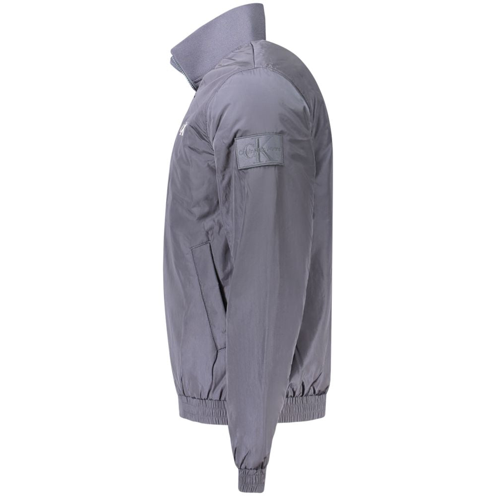 Blue Polyamide Men Jacket Calvin Klein