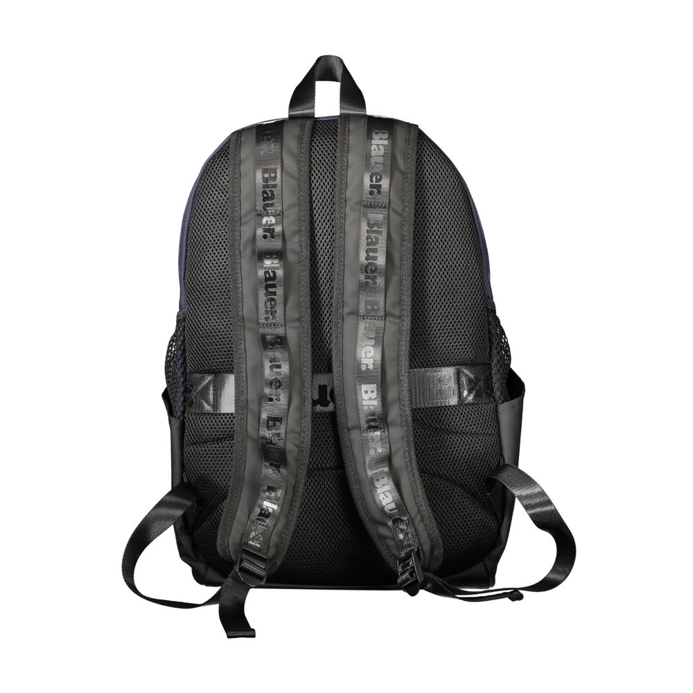 Blue Polyester Men Backpack Blauer