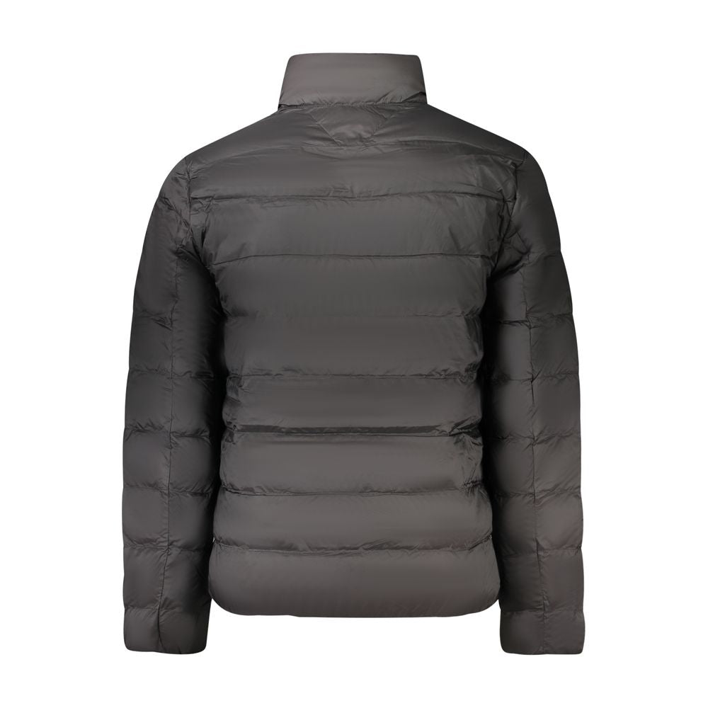 Black Polyamide Men Jacket Tommy Hilfiger
