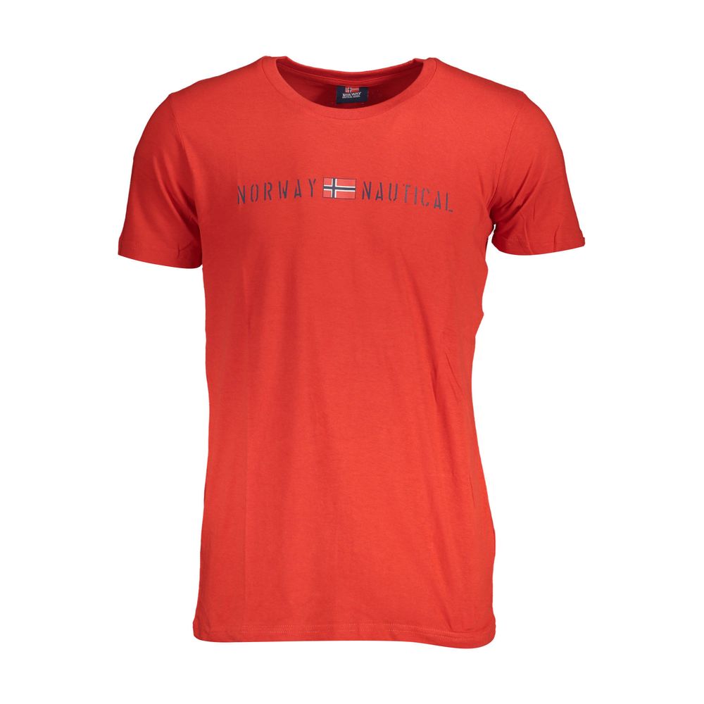 Red Cotton Men T-Shirt Norway 1963
